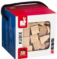 Kubix Set Met 50 Blokken Naturel
